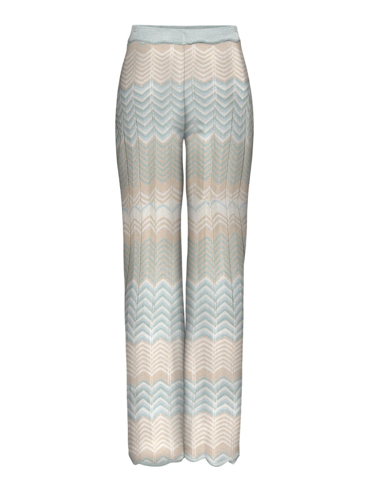Only Alvira lange broek dames blauw dessin