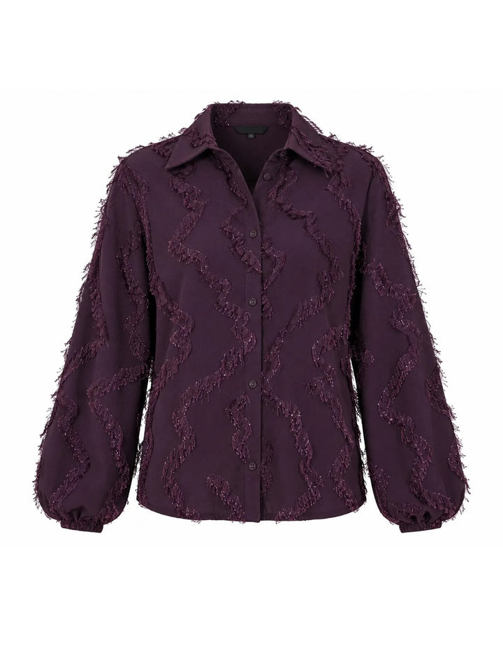 Elvira Casuals E5 26-038 Madelief blouse aubergine