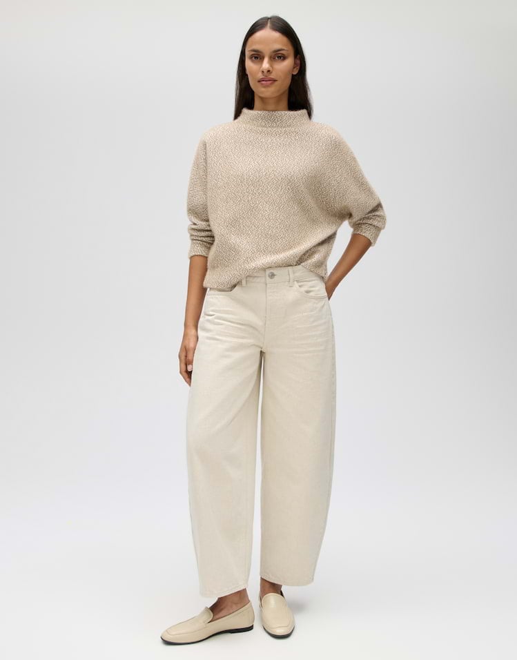 Opus Genuri 10638014600475 sweater dames licht bruin