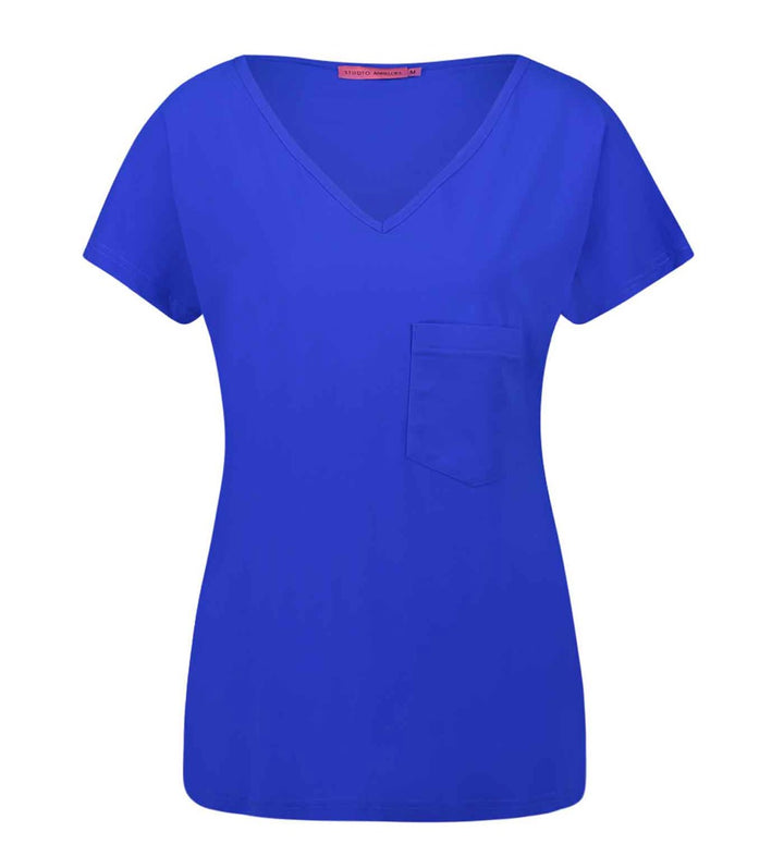 Only Mira t-shirt kobalt – dames