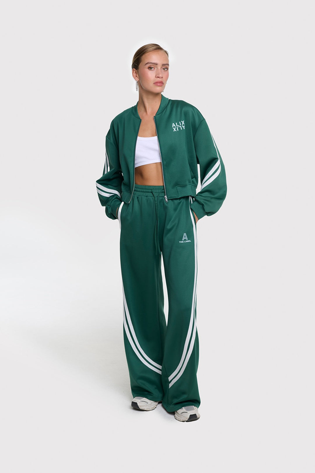 Alix the label lange broek dames groen