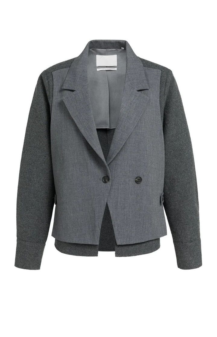 YAYA Women 01-501086-609 blazer dames antraciet