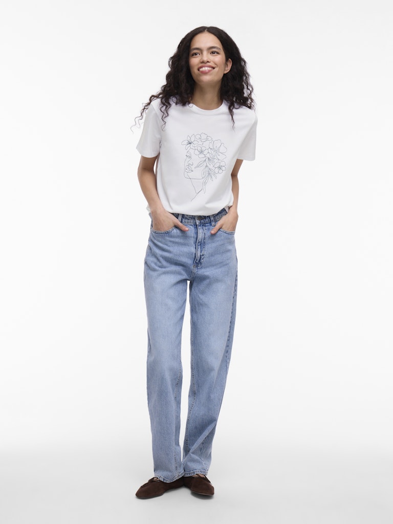 Vila VINORA S/S T-shirt wit – dames
