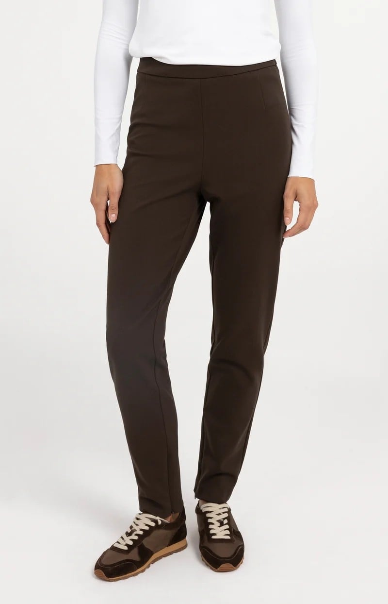 YAYA Women 01-331014-610 lange broek dames bruin