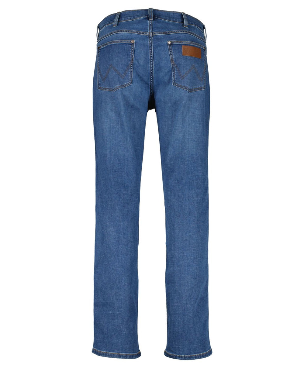 Wrangler heren jeans regular-straight fit – blue denim - 34