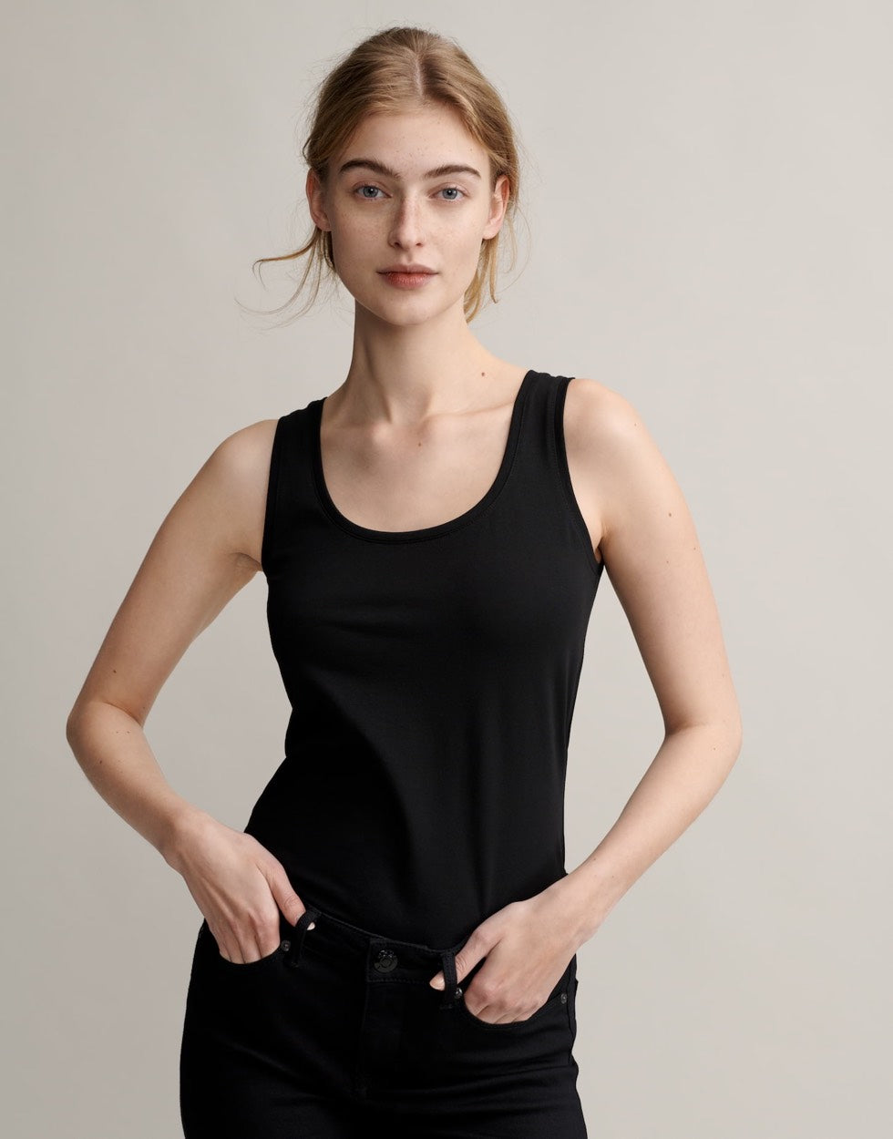 Opus imilia zwart singlet – dames