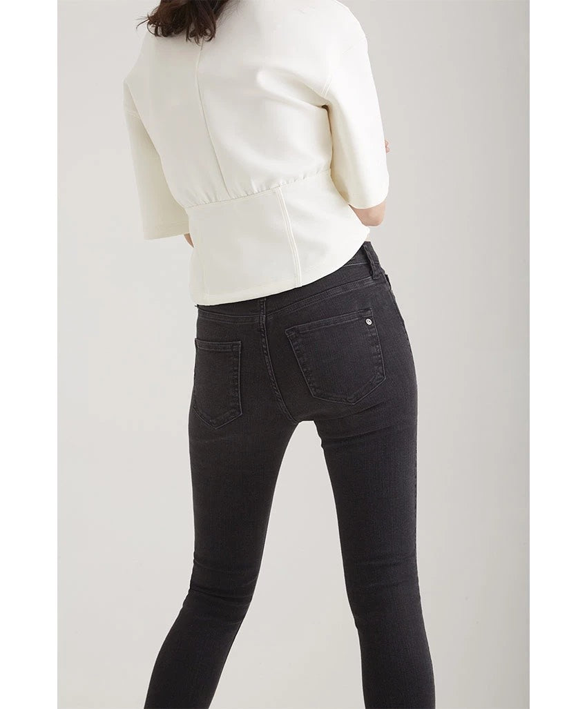 COJ Sophia jeans skinny fit dames – black denim - L32