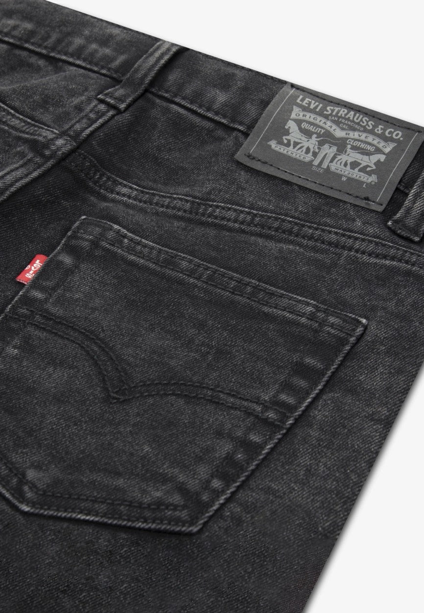 Levi's boys M374 short denim zwart – jongens - Black Denim