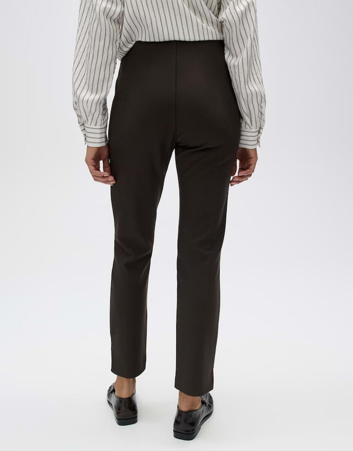 Opus Elvina night 10496113710106 lange broek zand – dames - Bruin