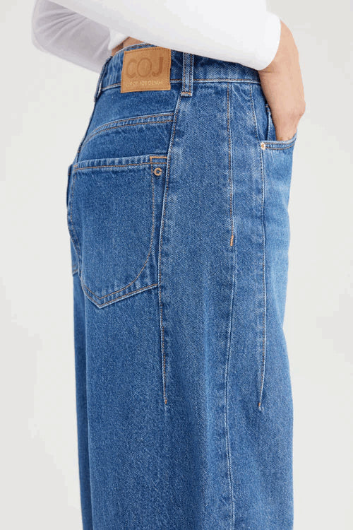 COJ Clara jeans loose fit dames blue denim - L32