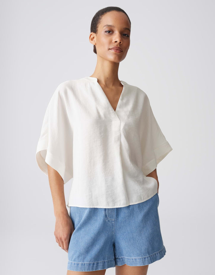Opus Fenella top ecru – dames