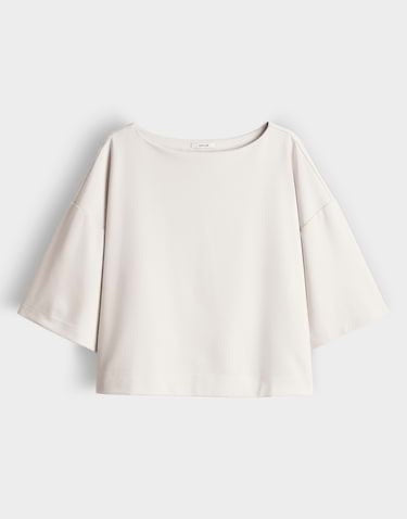 Opus Syros t-shirt k/m dames beige