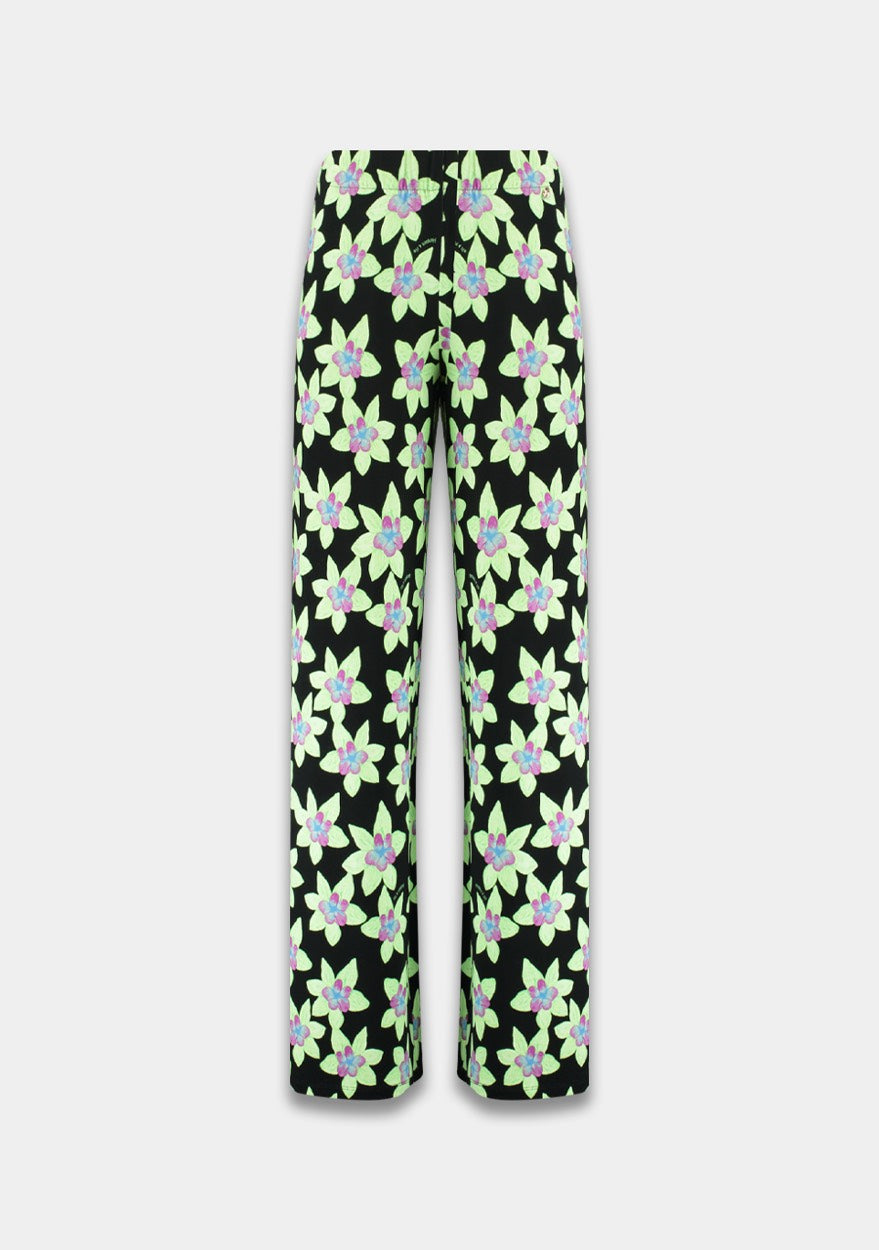 Harper and Yve SS25T104 lange broek dames groen dessin