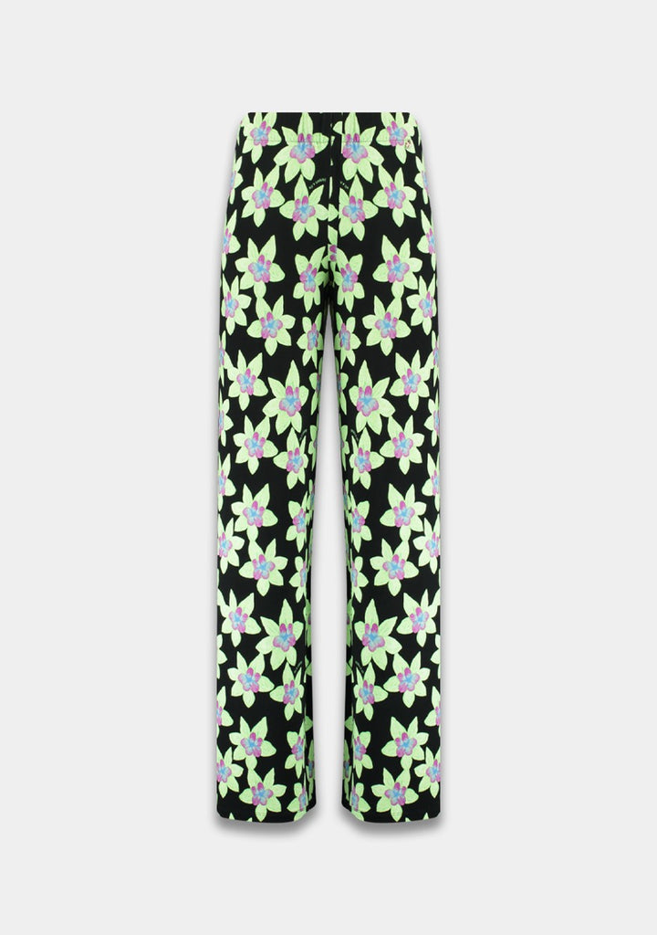 Harper and Yve SS25T104 lange broek dames groen dessin