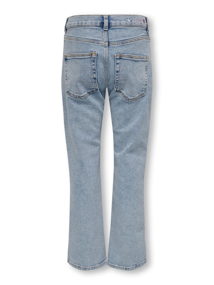 Kogbillie Str Slit Embroidery Dnm J - Blue Denim