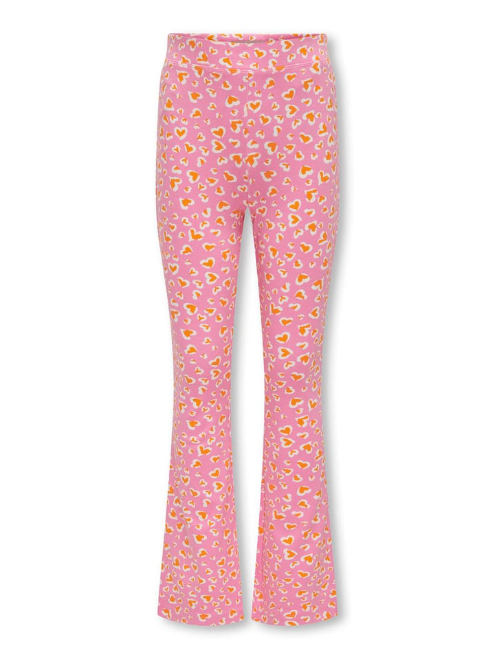 Kogpaige Flared Aop Pant Cs Pnt - Roze Dessin