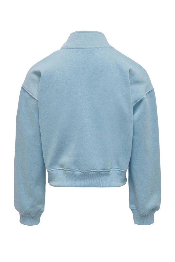 Kogmiami L/s Patch Half Zip Swt - Lichtblauw