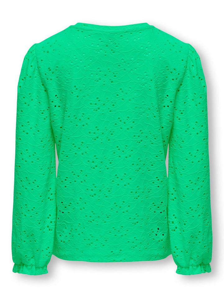 Kogsmilla L/s Puff Top - Groen