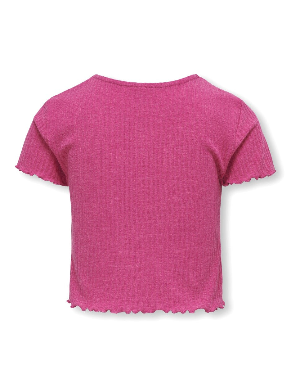 Kognella Ss O-neck Top - Fuchsia