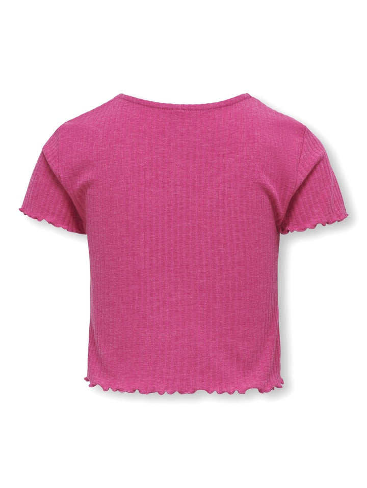 Kognella Ss O-neck Top - Fuchsia