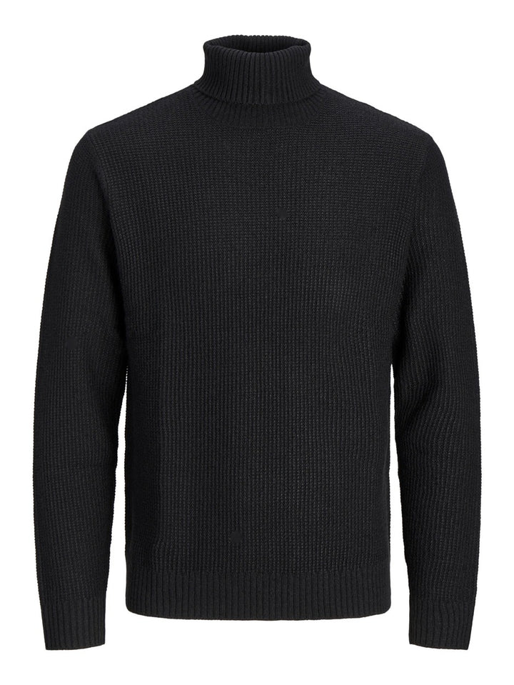 Jorkyle Knit Roll Neck Jnr - Zwart