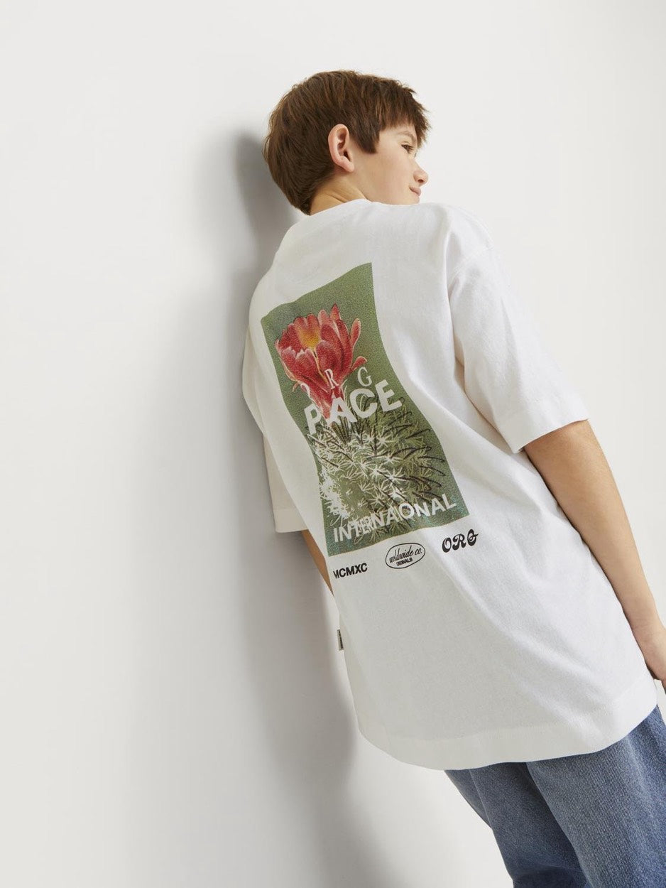 Jorcasablanca Back Tee Ss Crew Neck - Off-white