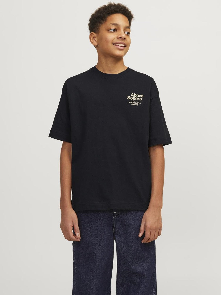 Jorcasablanca Back Tee Ss Crew Neck - Zwart