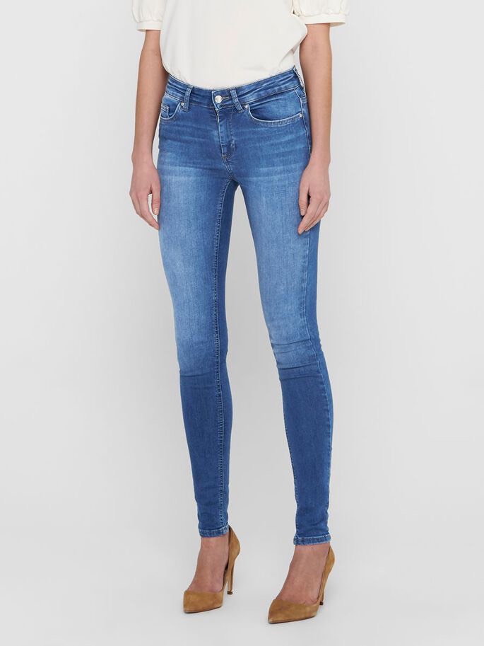 Onlblush Life Mid Skinny  Rea12187 - Blue Denim