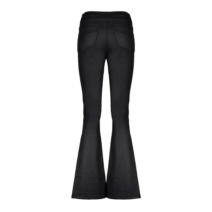 Jeans Flair Jog Coated - Zwart