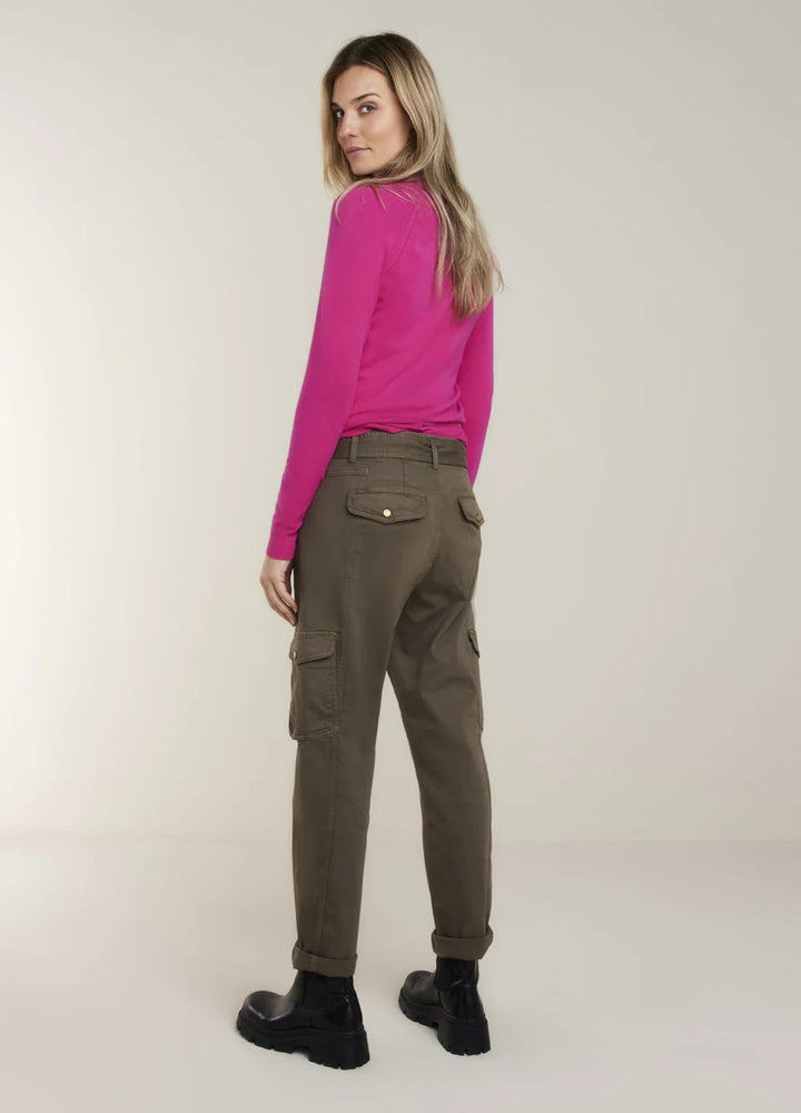 Tapered Pants Peachy Stretch Twill Mix - Army