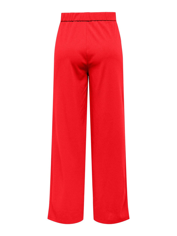 Onlsania High Waist Button Pant Jrs - Rood