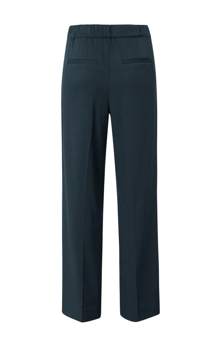 Woven Wide Leg Trousers With P - Antraciet