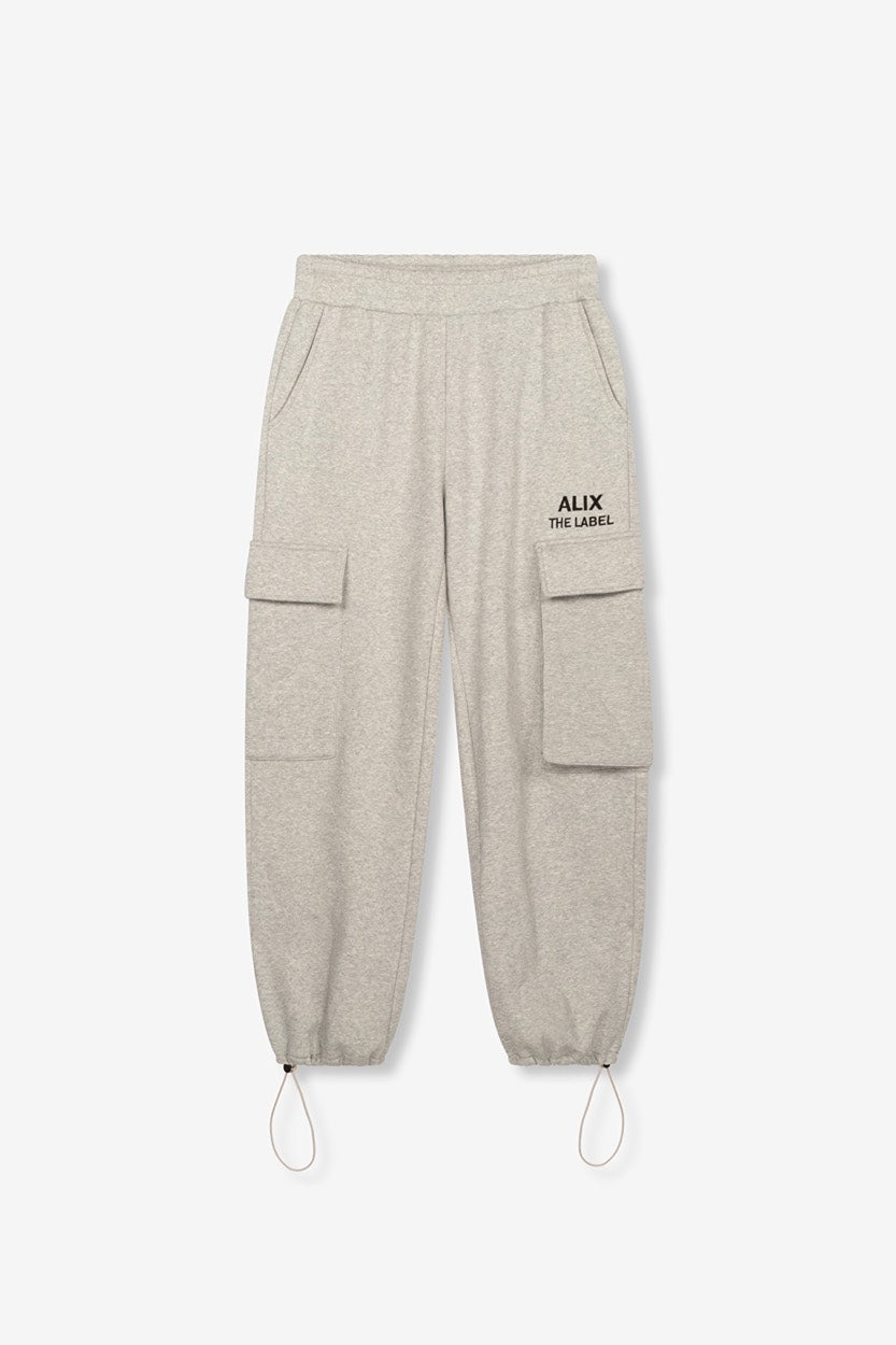 Knitted Cargo Pants - Grijs Melee