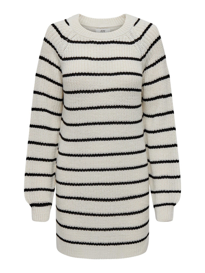 Jdyjusty L/s Long Raglan Stripe Pul - Ecru Dessin