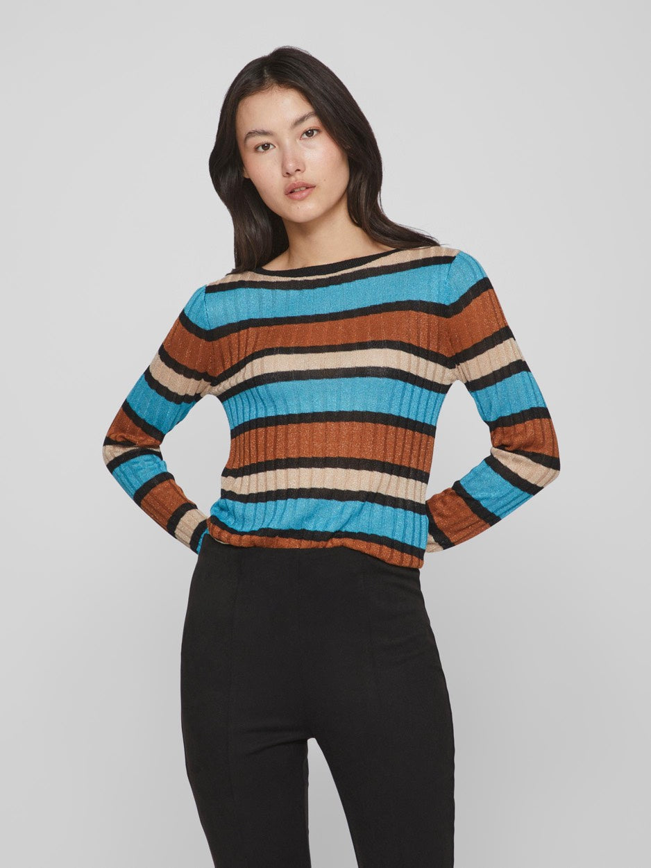 Viember New  L/s Glitter Knit Top/s - Multicolor