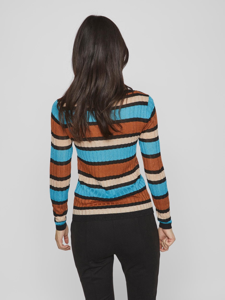 Viember New  L/s Glitter Knit Top/s - Multicolor