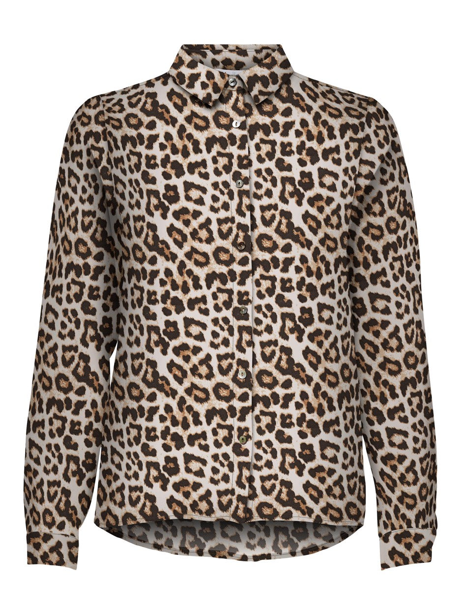 Onlalma Life Poly L/s Shirt Aop Ptm - Zand Dessin