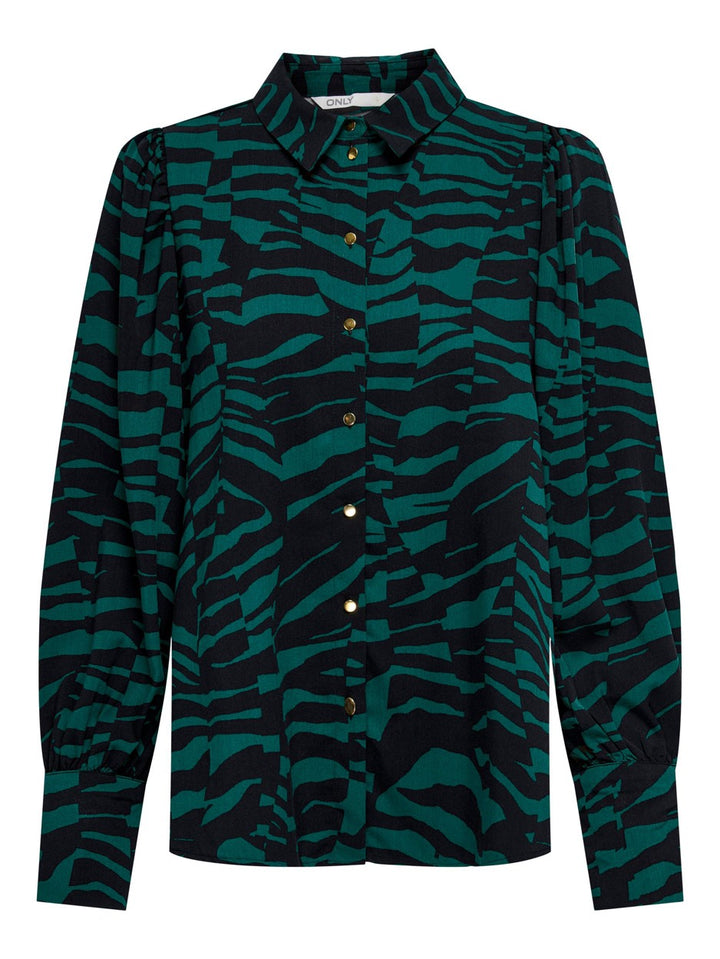 Onlbree L/s Shirt Ptm - Groen Dessin