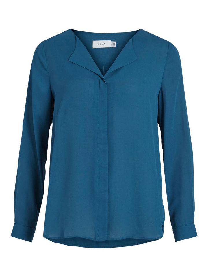 Vilucy L/s Shirt - Noos - Petrol Blauw