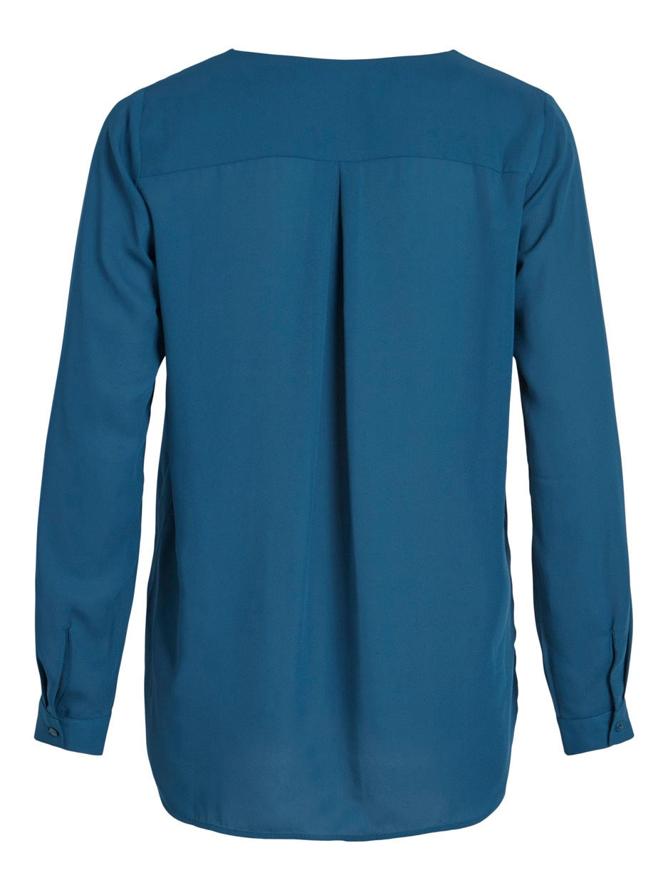 Vilucy L/s Shirt - Noos - Petrol Blauw