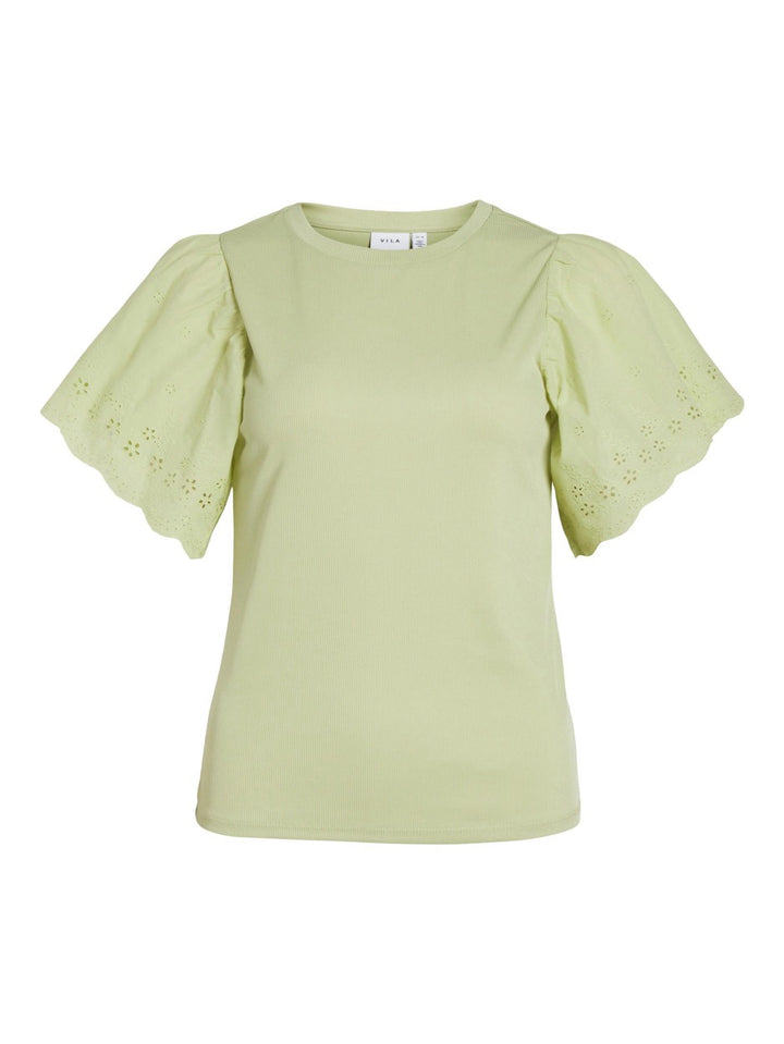 Vilala O-neck S/s Top/su - Mint