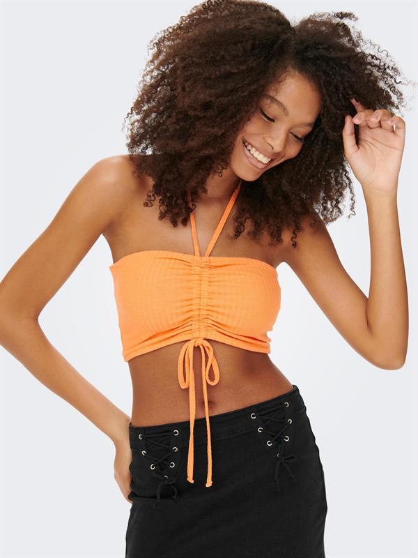 Onlemma Halterneck Rouching Top Nn - Mango