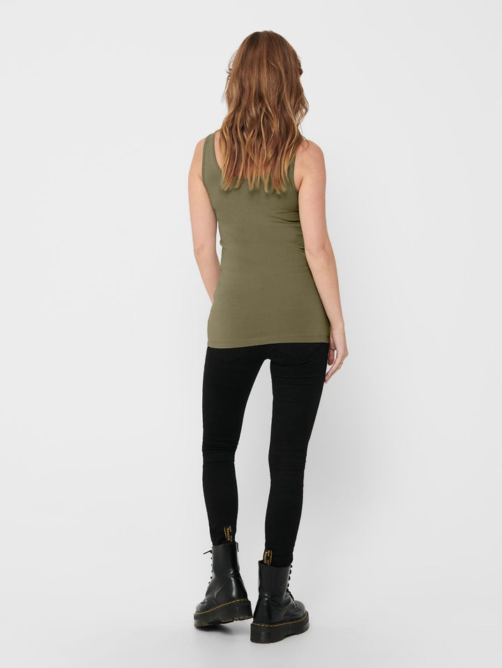 Onllive Love S/l Tank Top Noos - Olijf