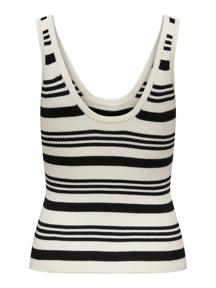 Onlandrea Singlet S/l Knt Noos - Zwart Dessin