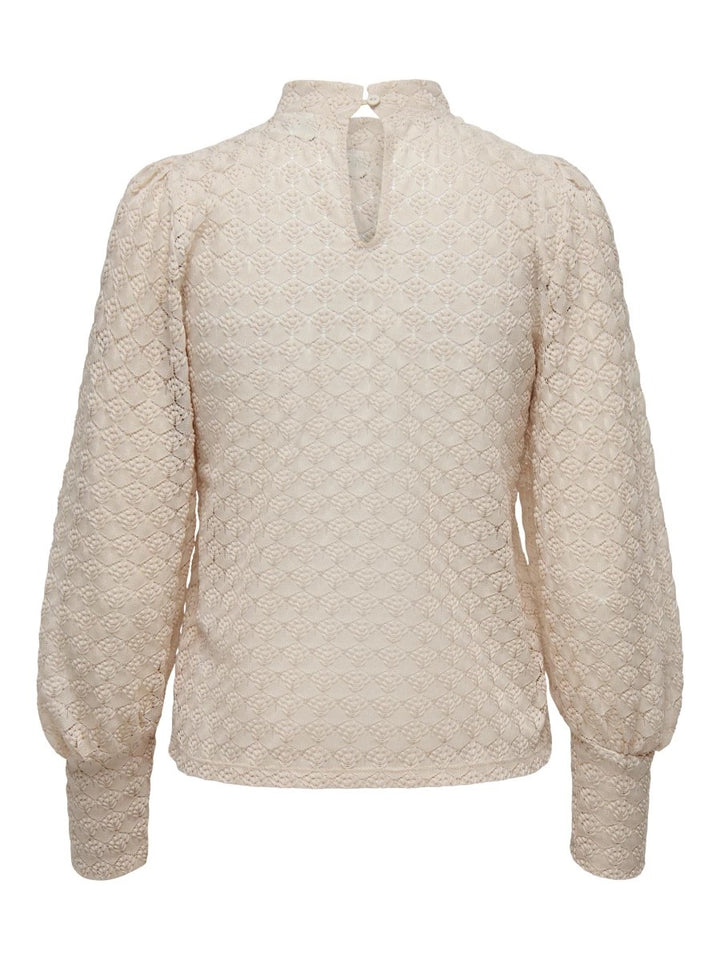 Jdyavery L/s Lace Top Jrs Noos - Off-white