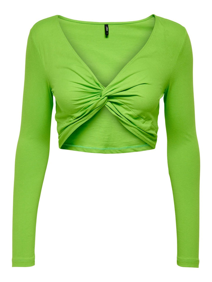 Onljasmin L/s Twist V-neck Top Jrs - Groen