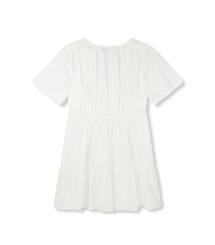 Noor Ladies Woven A Line Dress - Off-white