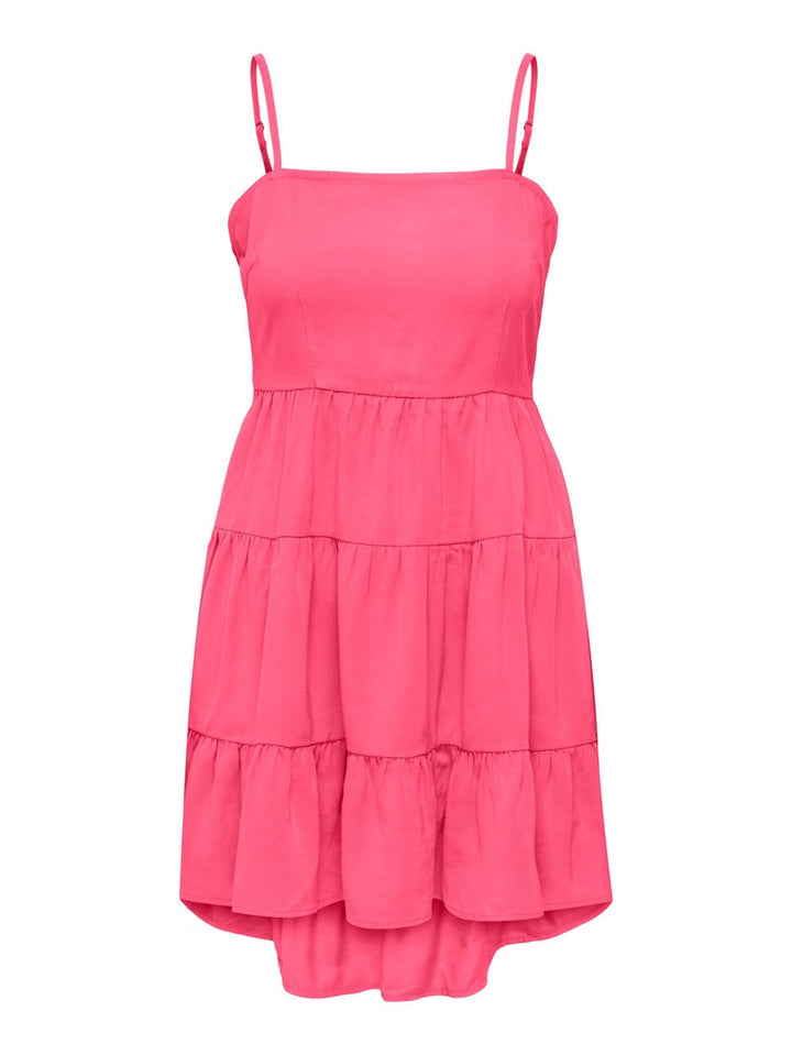 Onlaris Life Short Strap Dress Pnt - Roze