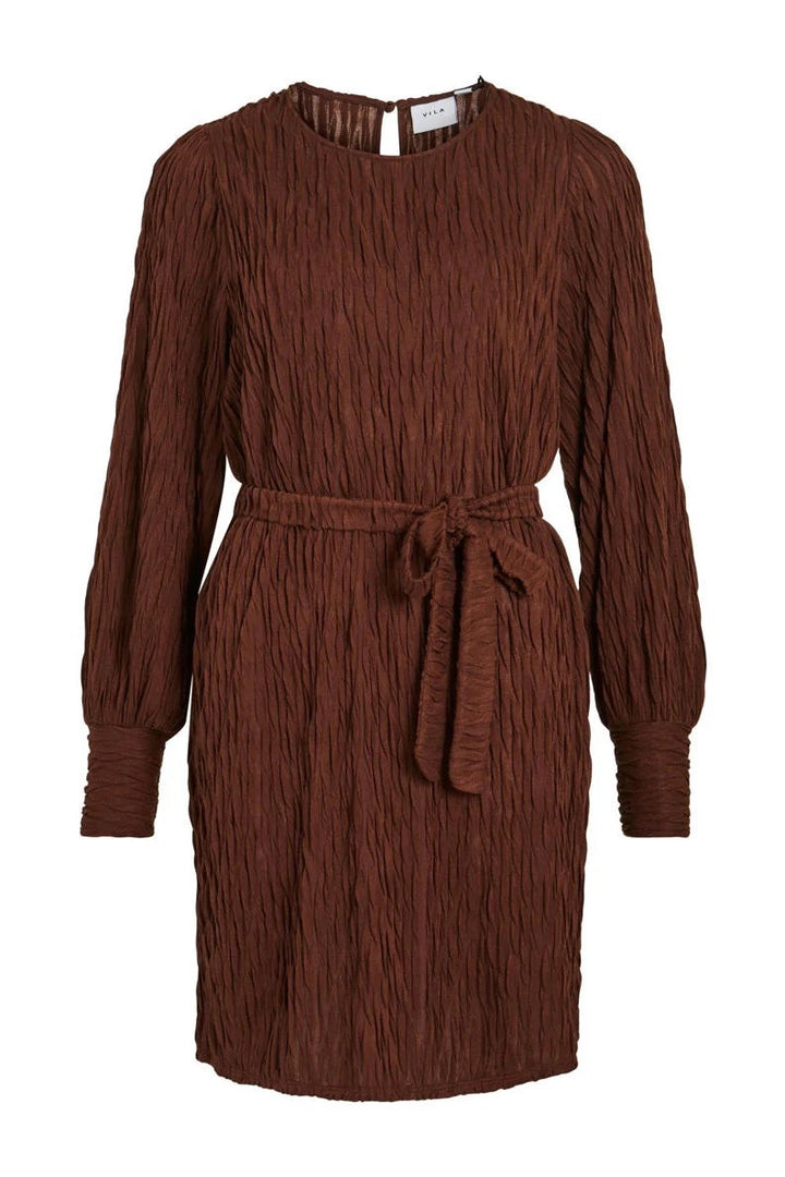 Viplisso L/s Dress/su - Cognac