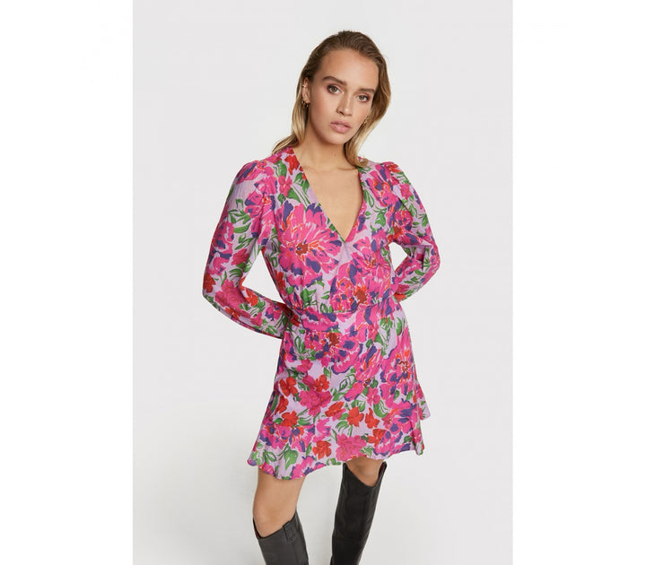 Flower Broderie Dress - Multicolor